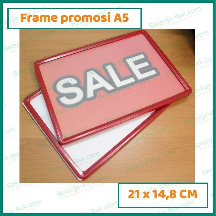 

No.OneBest- Frame Papan Harga Untuk Toko Ukuran A5 Warna Merah
