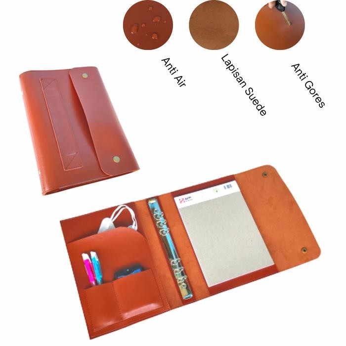 

No.OneBest- COVER BINDER A5 RING 6 COVER BINDER KULIT IMITASI SEMINAR KIT BINDER