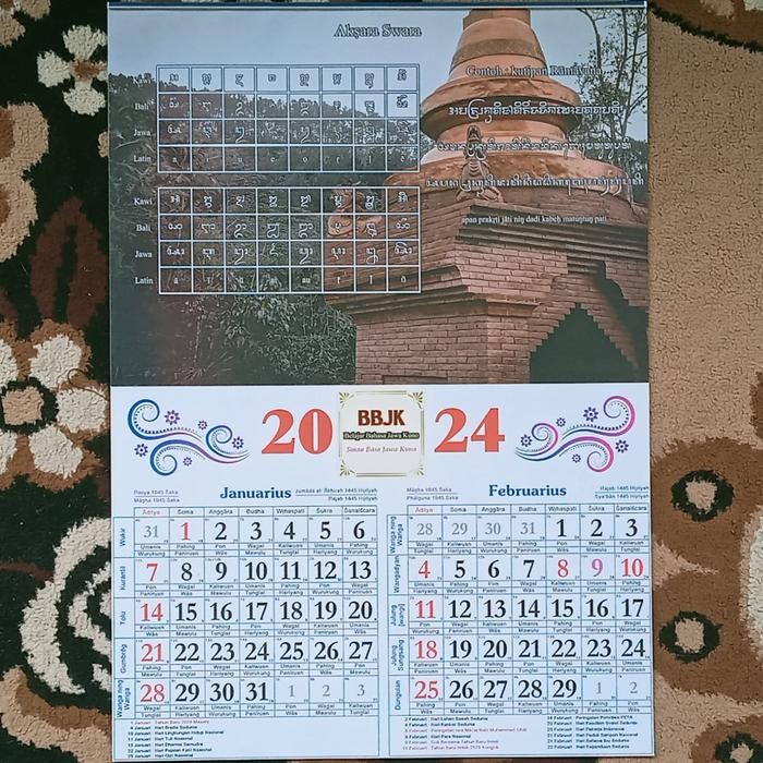 

No.OneBest- Kalender 2024 Rasa Jawa Kuno (Edukatif)