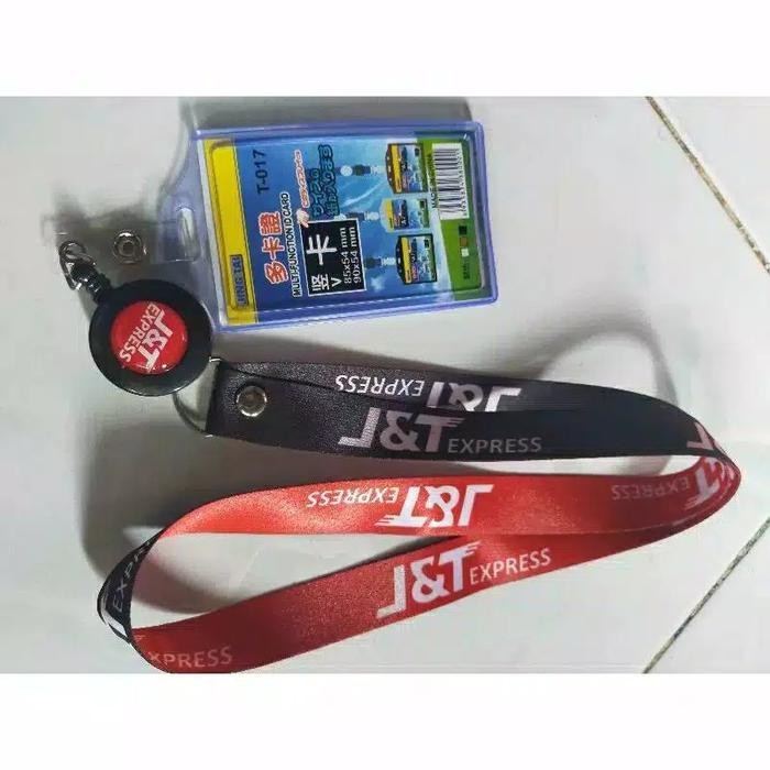 

No.OneBest- Set Tali ID CARD LANYARD JNT J&T EXPRESS PRINTING 2CM LENGKAP