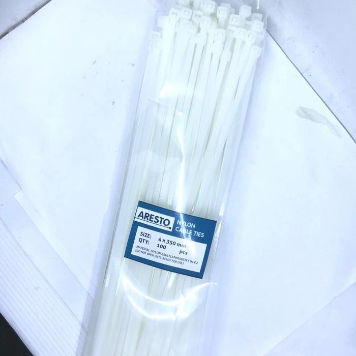 

No.OneBest- Kabel ties Aresto 4x350mm High Quality (100 pcs) hitam& putih