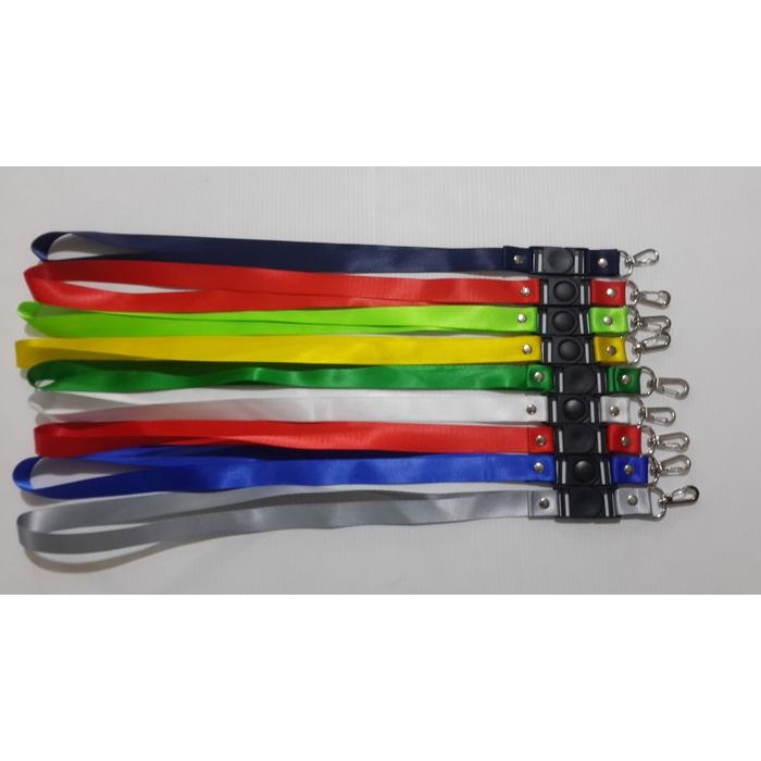 

No.OneBest- Lanyard Tali ID Polos 2 cm Warna-warni lengkap