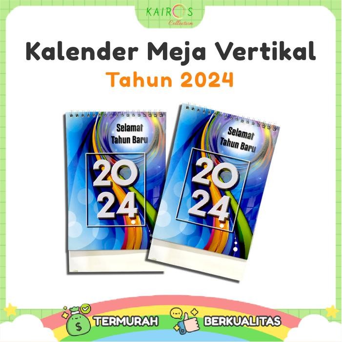 

No.OneBest- Kalender Meja Tahun 2024 Varian Vertikal Berdiri