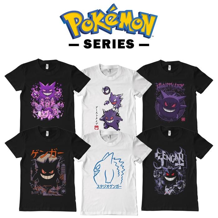 Kaos Kartun Cotton Combad Original Pokemon - Gengar Kaiju