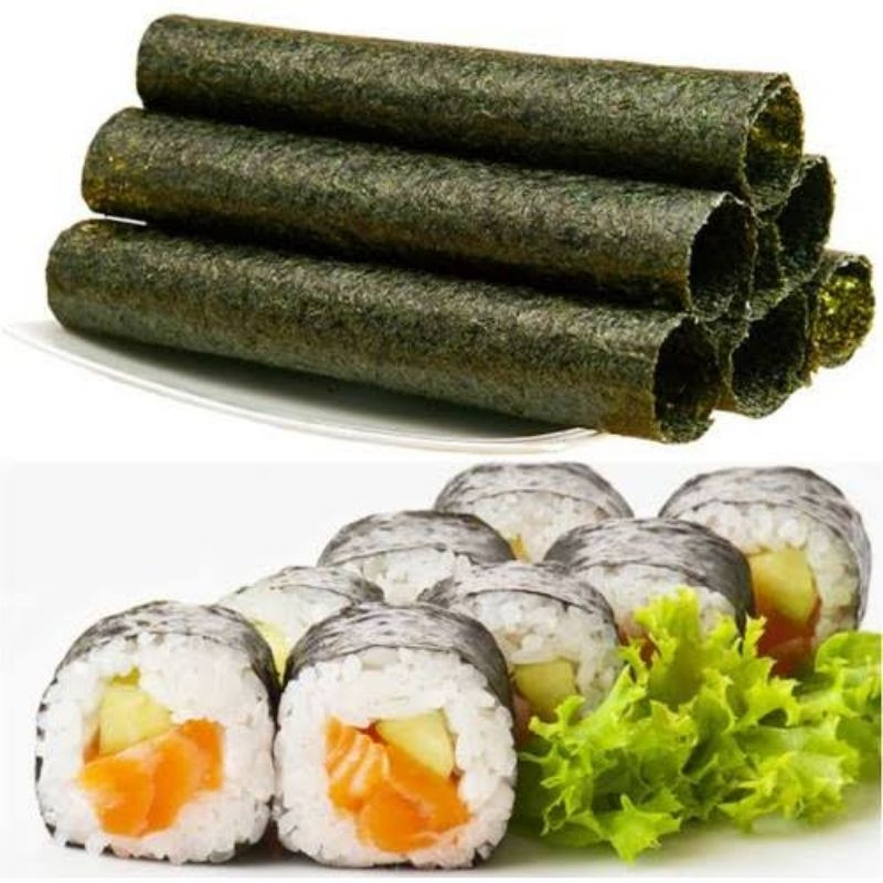 

Cemal Cemil Makyus Sushi Nori Java Super Food Lembar Roasted Seaweed Rumput Laut Halal