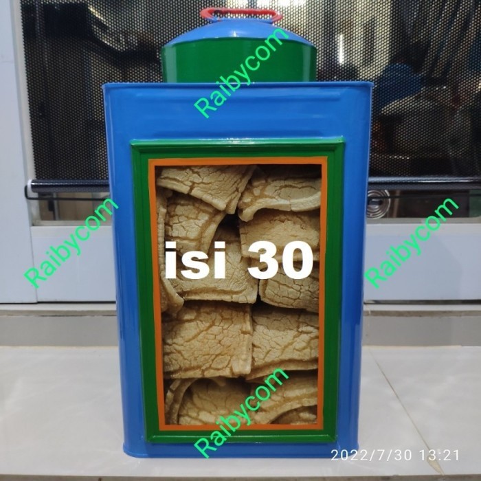 

Cemal Cemil Makyus Kaleng Kerupuk Kaca Jadul Warung Blek Toples Krupuk Putih Besar Warna Biru 23X35