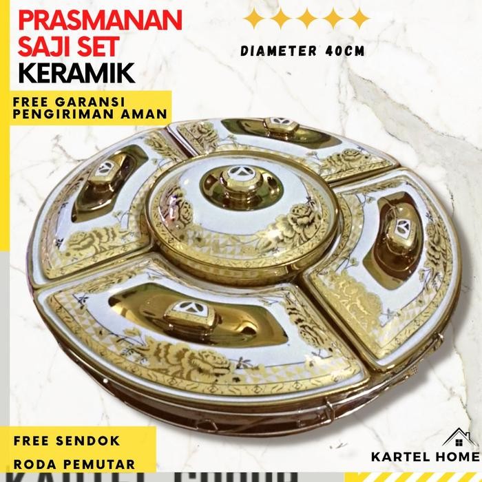 WADAH SAJI PRASMANAN SET KERAMIK PERALATAN MAKAN SET