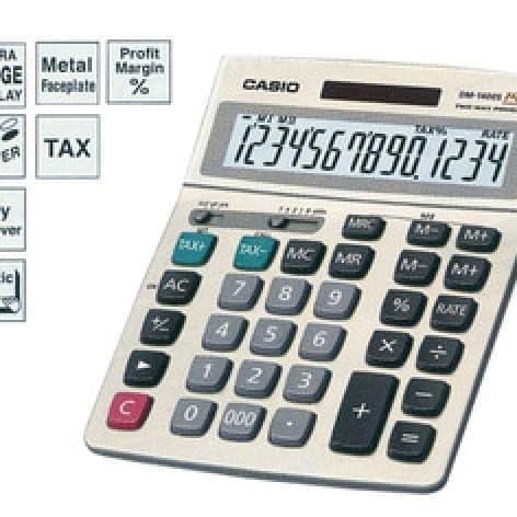 

Casio Dm-1400 Desktop Kalkulator / Calculator Kantor Meja Dm1400