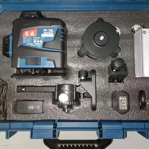 Laser Level 16 Line Mesin Self Leveling Dongcheng Ff-16L With Remote