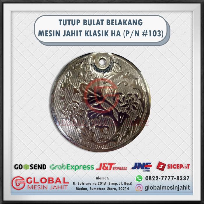 

[P/N 103] Tutup Bulat Belakang Mesin Jahit Klasik Rumah Tangga