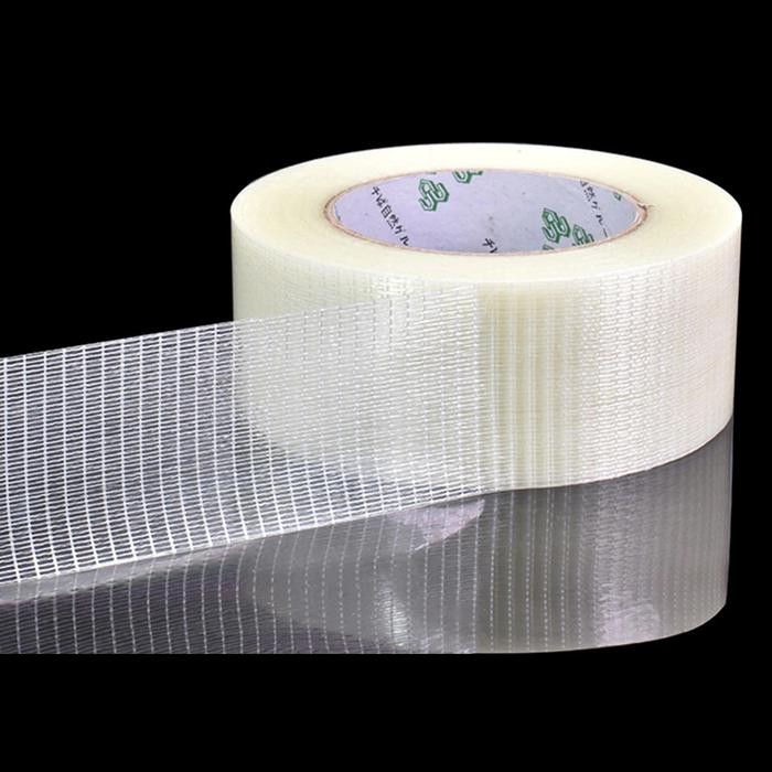 

Lakban Isolasi Super Strong Grid Fiber Tape Serat 25 Meter #Gratisongkir
