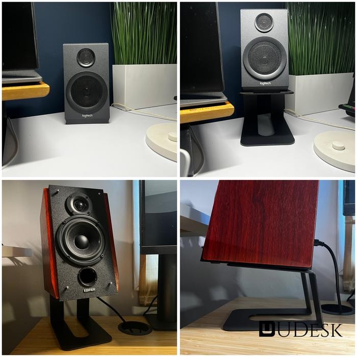 

Speaker Stand Besi Tatakan Speaker Desktop - Udesk Accessories #Gratisongkir