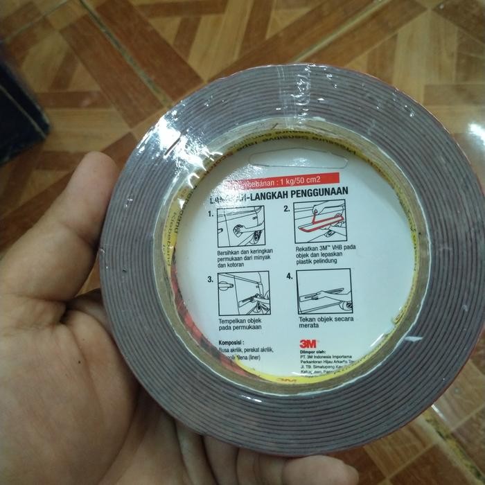 

Double Tape Super Kuat Super Lengket Merek 3M Vhb Original Lebar 12 Mm #Gratisongkir
