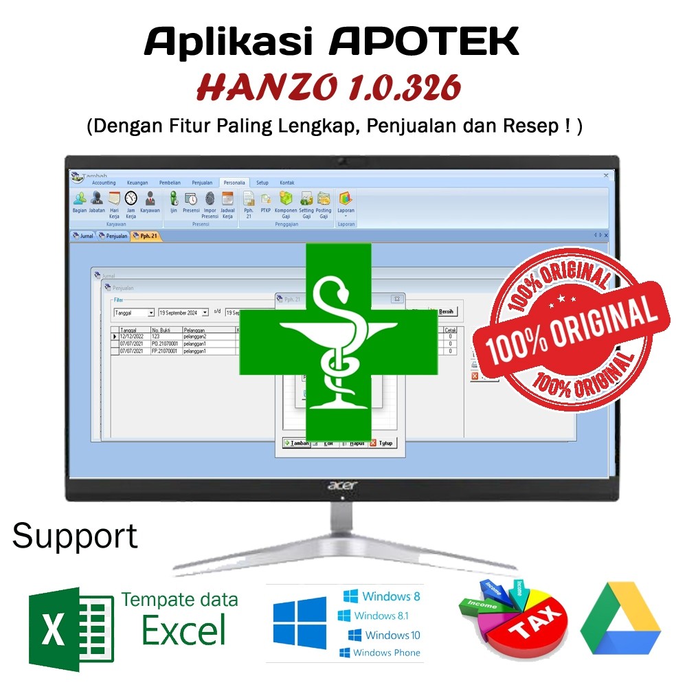 Software Aplikasi APOTEK / APOTIK Fitur Lengkap (Bisa import dta)