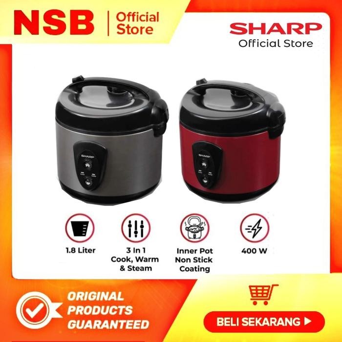 Pixora- Mejicom rice Cooker sharp penanak nasi 1.8 Liter