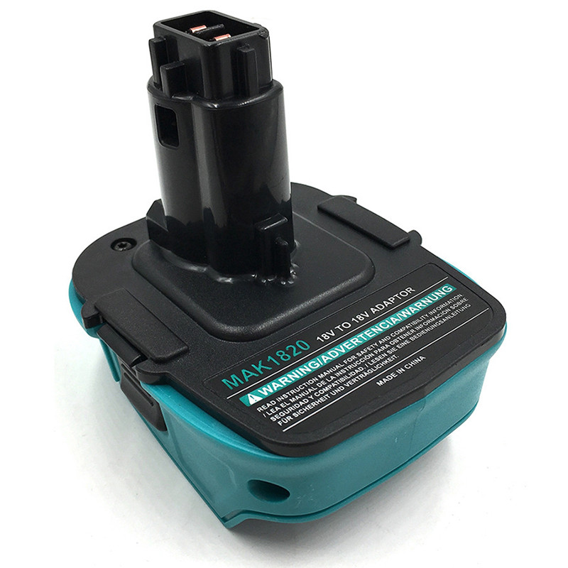 B34B-MAK1820 Adapter Converter for Makita 18V Li-Ion Battery BL1830 BL1860 for Dewalt DC9096 Ni-Cd N