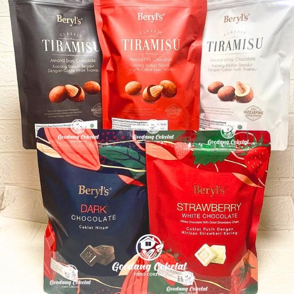 

Beryl's Classic Tiramisu Almond Green Tea Milk White Dark Chocolate 300g Beryls Coklat Malaysia