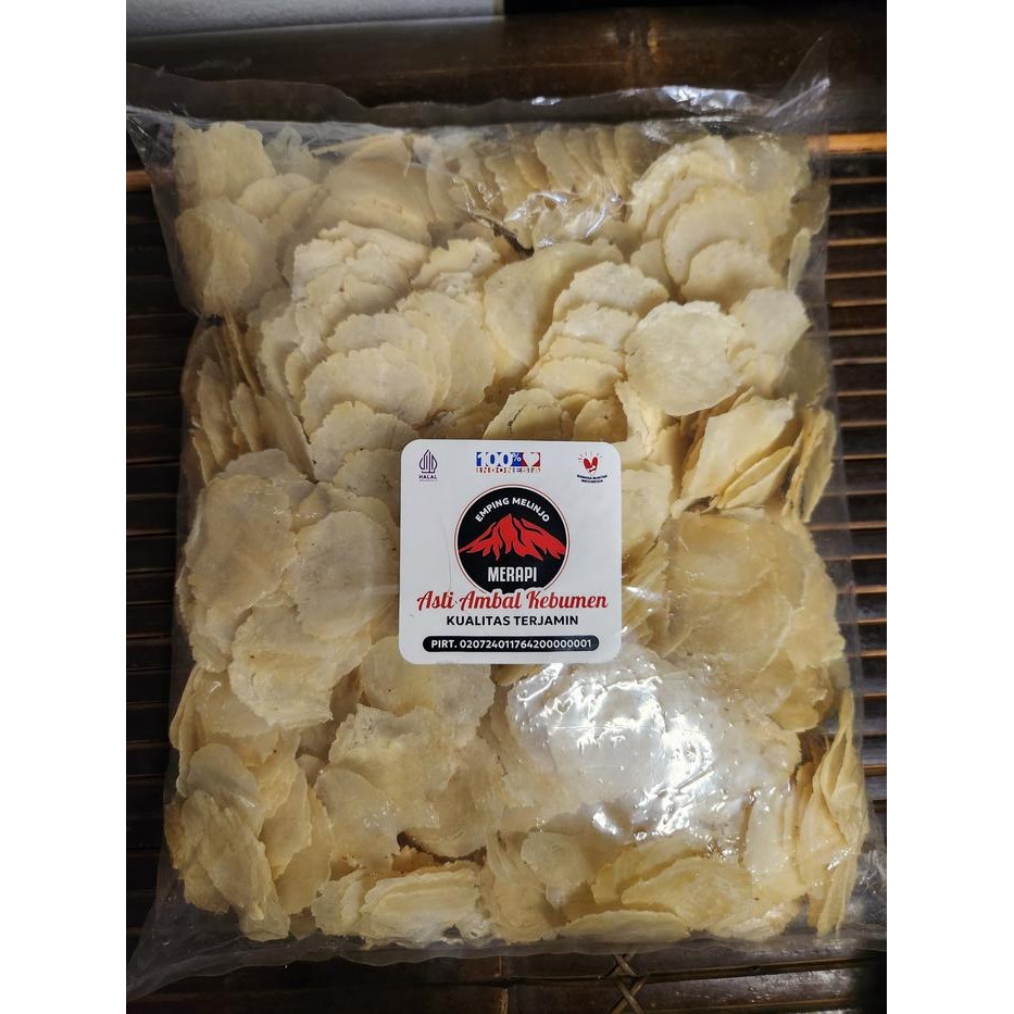 

MERAPI OFFIACIAL- EMPING MELINJO 1KG ASLI KEBUMEN KERING PASAR Camilan Food Snack Keripik Makanan