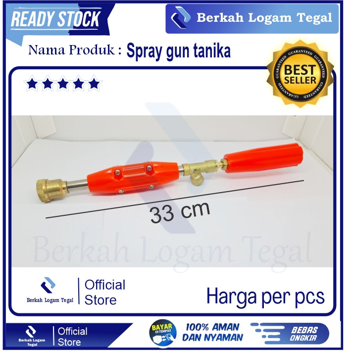 Gun Sprayer Merek Tanika ( Stik Sprayer / Stem Cuci Motor Mobil )