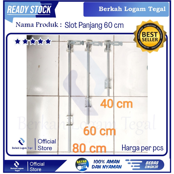 Slot Grendel Pintu Pagar Besi Panjang 60 Cm Berkualitas