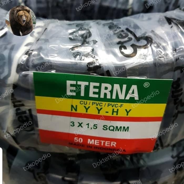 kabel NYYHY 3x1.5 3x1,5 Eterna serabut