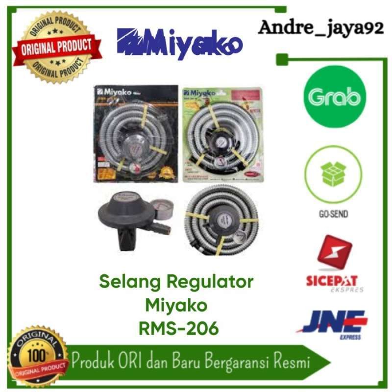 Regulator gas miyako RMS-206M / RMS206 / RMS-206 / RMS206M ,Selang gas *