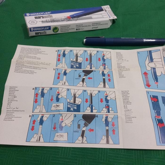 

NEW..!! STAEDTLER 700 PEN RAPIDO MARSMATIC MADE IN GERMANY ASLI 0,25 PLUS REFFIL HITAM LIHAT FOTO