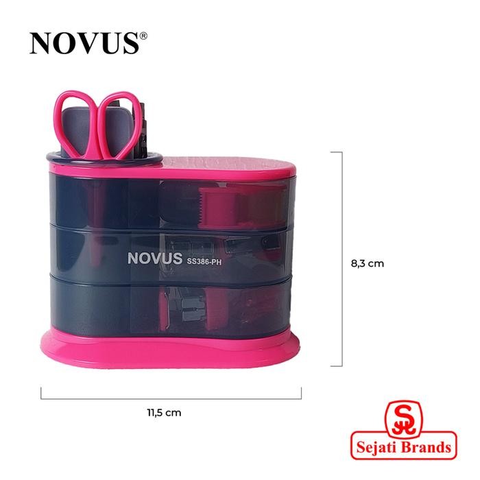

ORIGINAL..!! NOVUS STATIONERY SET SS386-PH SET ALAT TULIS