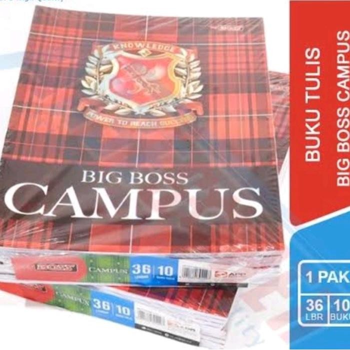 

ASLI..! BUKU CAMPUS BIGBOS 36 1 PAK (ISI 10 PCS) STATIONERY- BUKU TULIS KERTAS PAPER TINTA