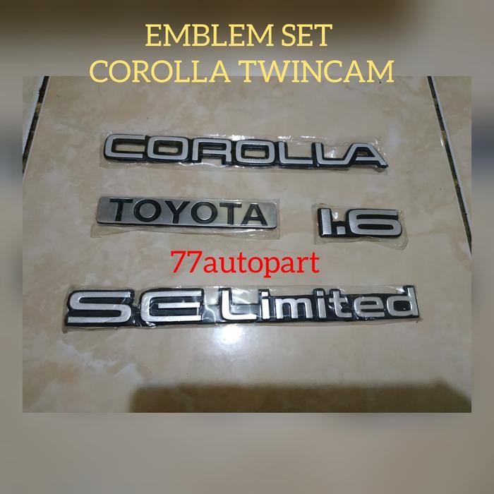 Emblem Corolla Twincam Set