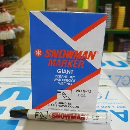 

AqibSaza Spidol Pemanent Snowman G12 isi 12pcs ( hitam )