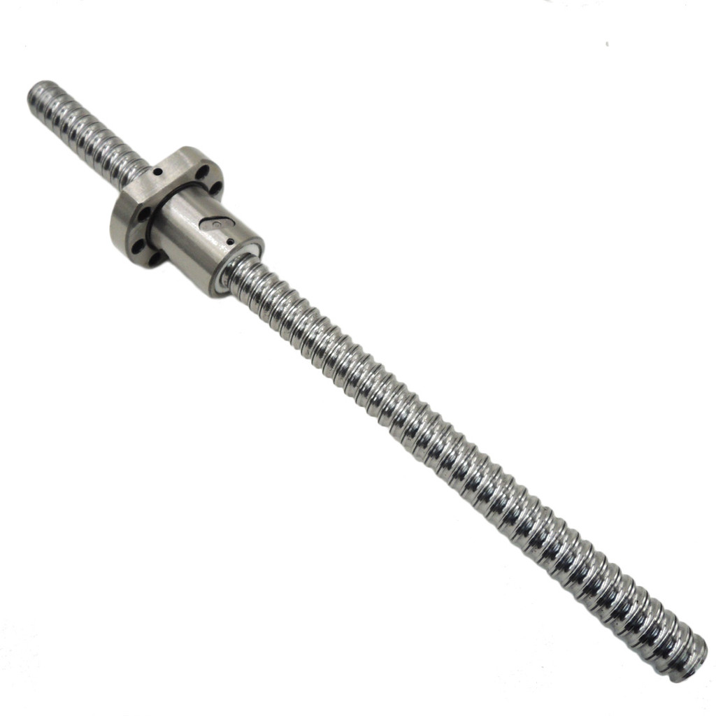 Ballscrew SFU2005 L300mm rolled ball screw C7 with 2005 flange single ball nut for CNC parts
