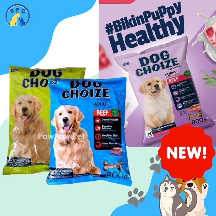 JTTOP" DOG CHOIZE MAKANAN KERING ANJING DRY FOOD DOG FOOD 800 GRAM