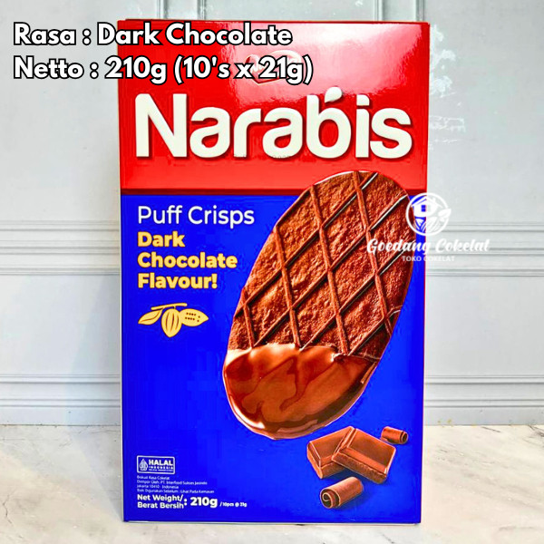 

NARAYA NARABIS PUFF CRISPS Biskuit Cookies Puff Rasa Butter Coconut Latte Dark Chocolate 210g