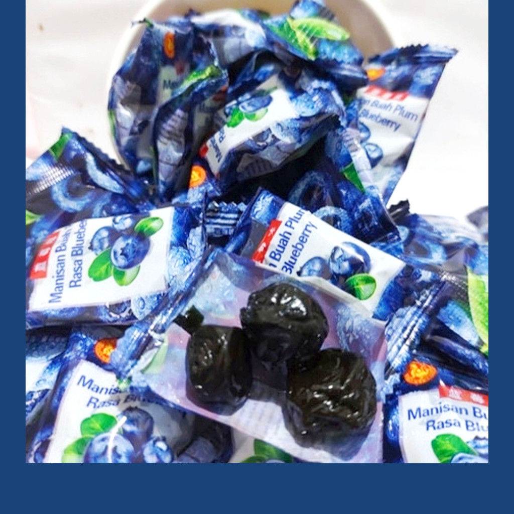 

MANISAN BUAH PLUM BASAH RASA BUAH BLUEBERRY 220 GR CHEN LIANG JI