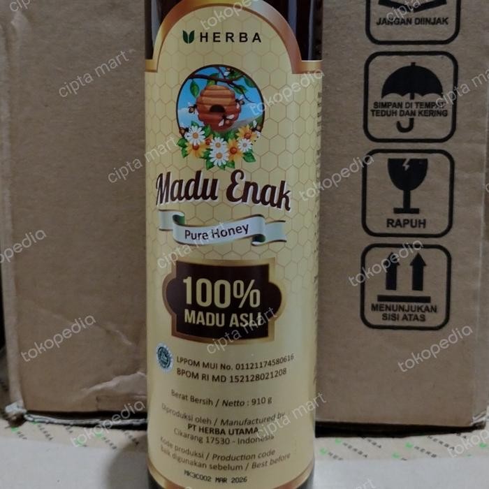 

Madu Enak Murni Pure Honey Asli 910 Gr