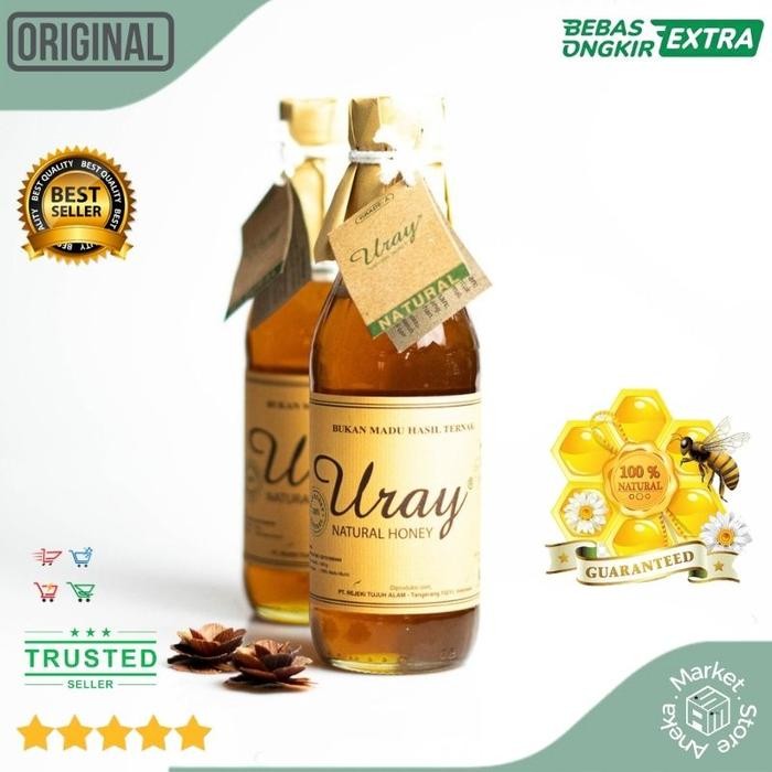 

Madu Uray Natural Honey 450G / Madu Asli Hutan Murni Grade A Original