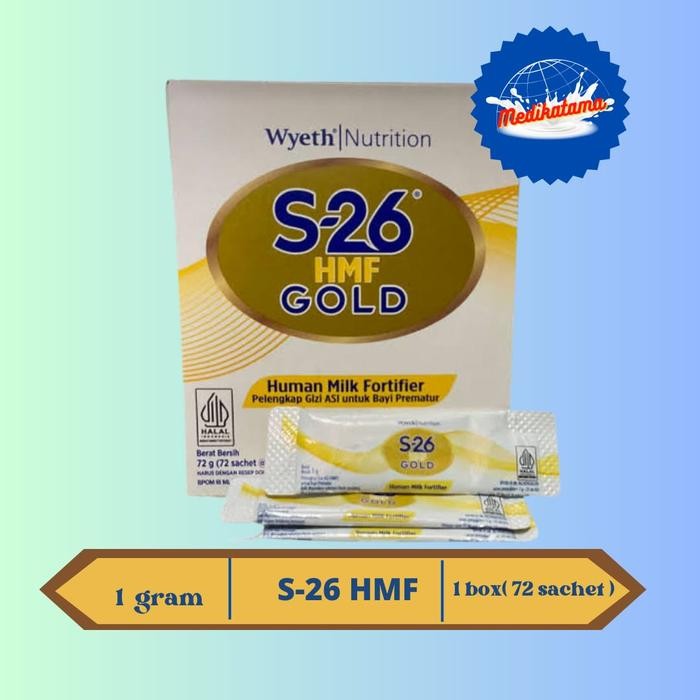 S26 HMF GOLD (perbox/72. sachet). S26 HMF GOLD ASI