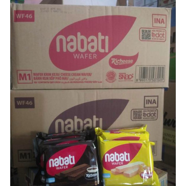 

[dch] - WAFER NABATI KEJU/COKLAT 1 DUS Snack Biskuit NABATI MURAH BISA DICAMPUR!