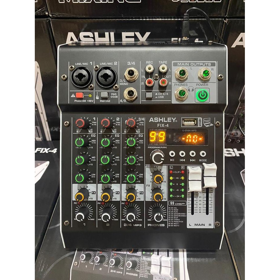 MIXER ASHLEY FIX4 FIX 4 4 CHANNEL ORIGINAL