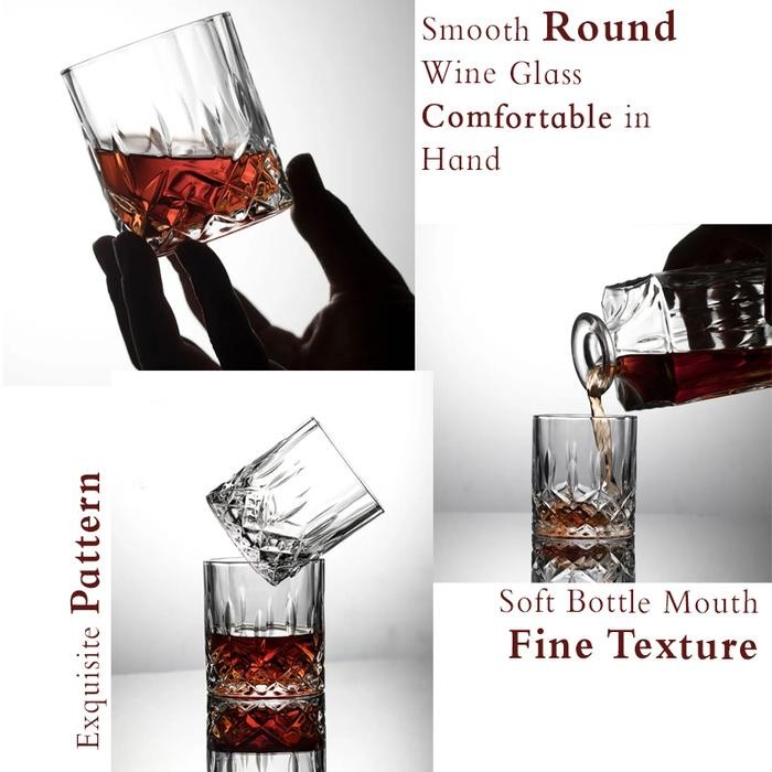 Montana Whiskey Decanter Set Bottle + 6 Whisky Glass Wine Botol Gelas