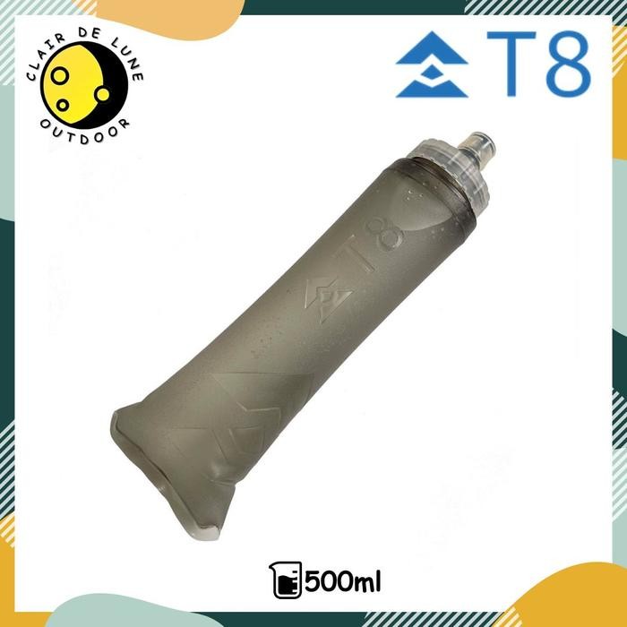 T8 Sherpa Soft Flask 500ml Grey / Botol Minum Lari / T8 Soft Flask