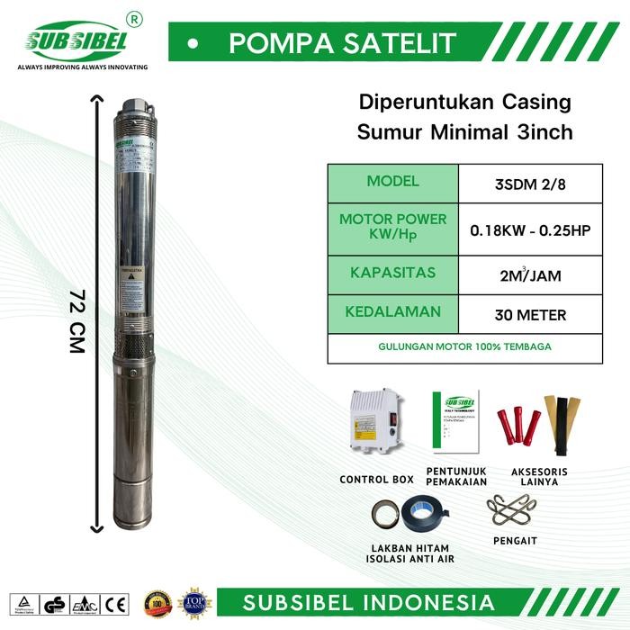 POMPA SUBMERSIBLE 3S2/8 0.25HP SUBSIBEL PUMP