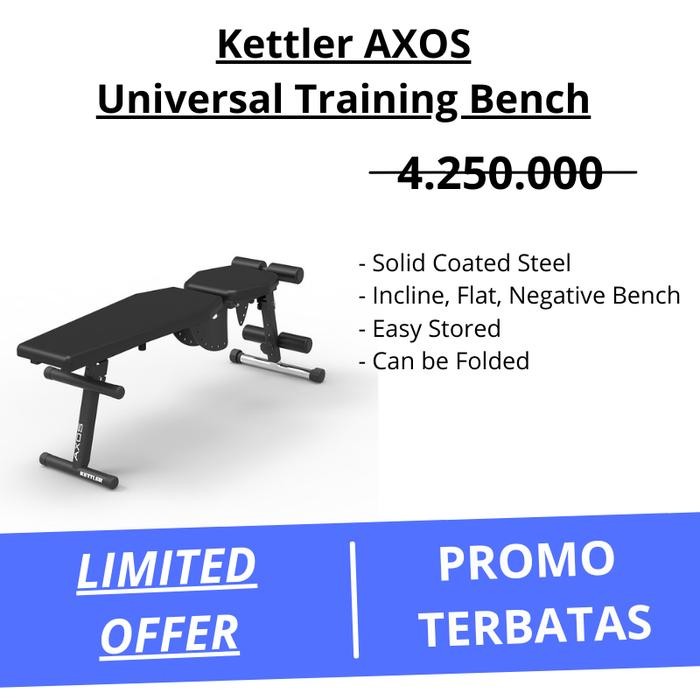 HOT PROMO Kursi Sit Up KETTLER AXOS Training Bench 800 Bangku Perut Home Gym Fit