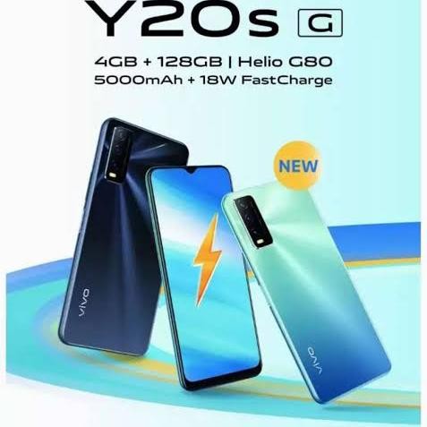 Siap- Vivo Y20S G 4 128 Ram 4Gb 128Gb New Garansi Resmi 1 Tahun