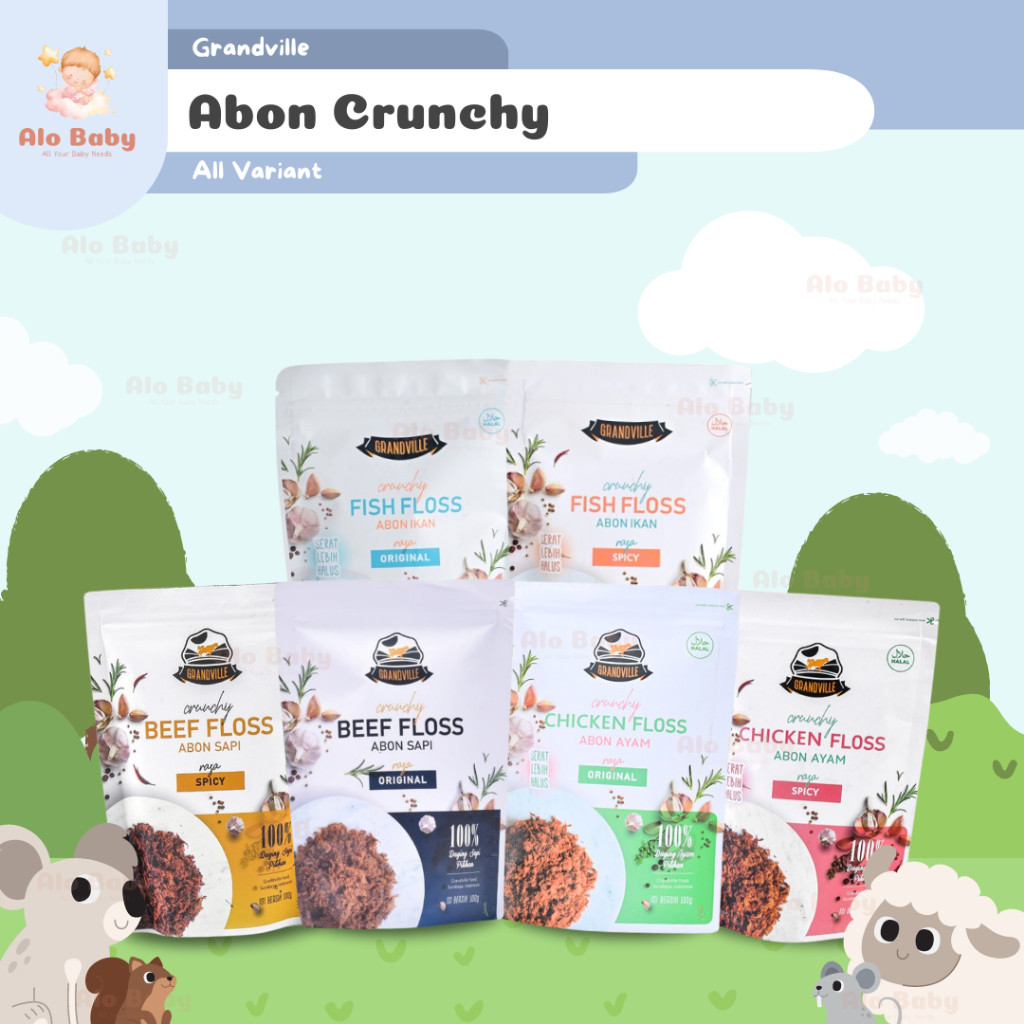 

Grandville abon Original - abon anak No MSG halal mpasi Penambah Nafsu Makan Penambah Berat Badan BB