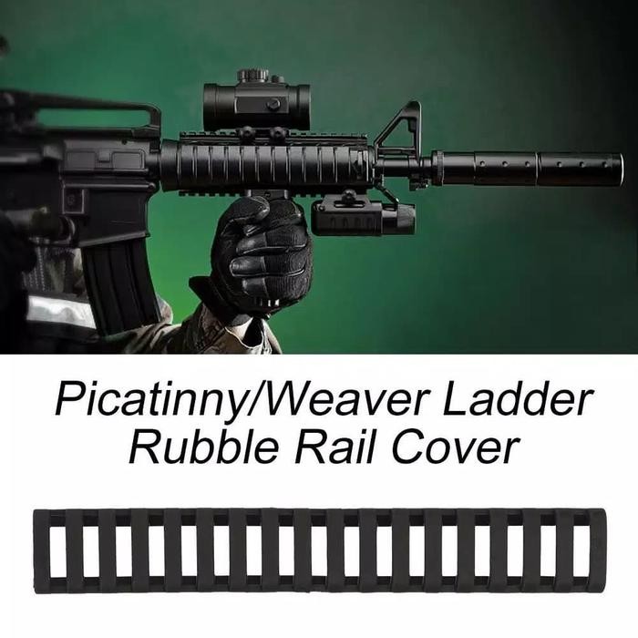 Strengthspace - Rubber Rail Cover Picantini Ris Ras Airsoft Aeg Gbbr 4 Pcs