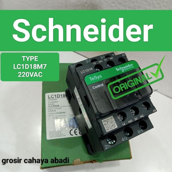 Kontaktor Schneider 32A 18M7 220Vac 3Phase/Kontaktor Schneider 18M7