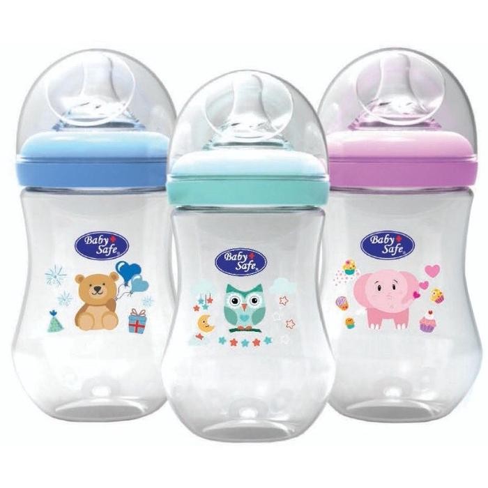 Baby Safe Botol Wide Neck Paket Isi 3 250Ml Bayi Bottle Minum Dot Untuk