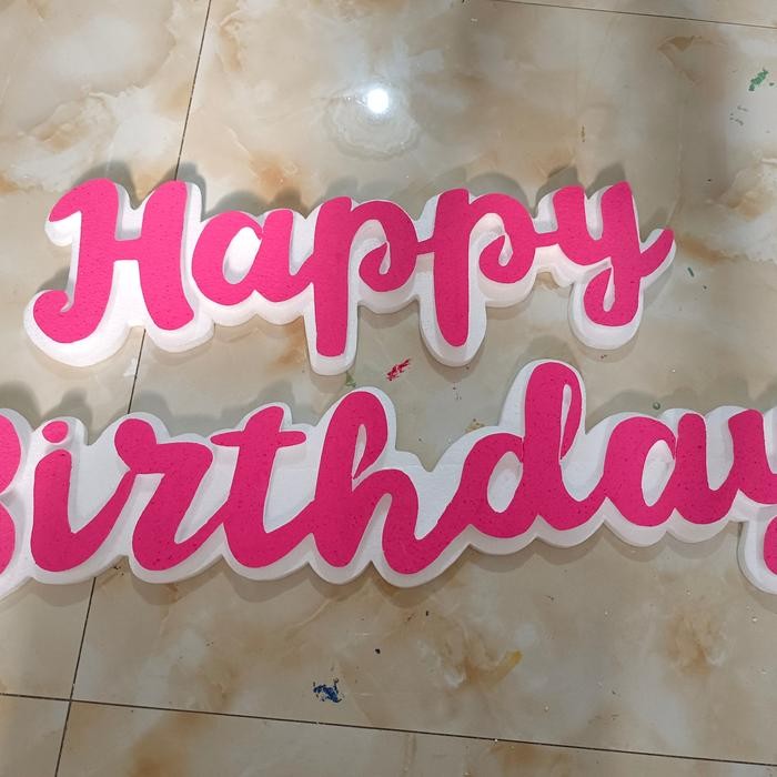 

CUSTOM NAMA STYROFOAM ULANG TAHUN DOUBLE LAYER